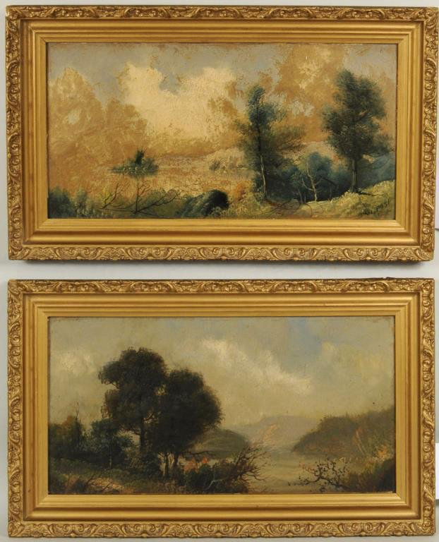 William Merritt Post Pair Of Landscapes O/B (1 of 8)
