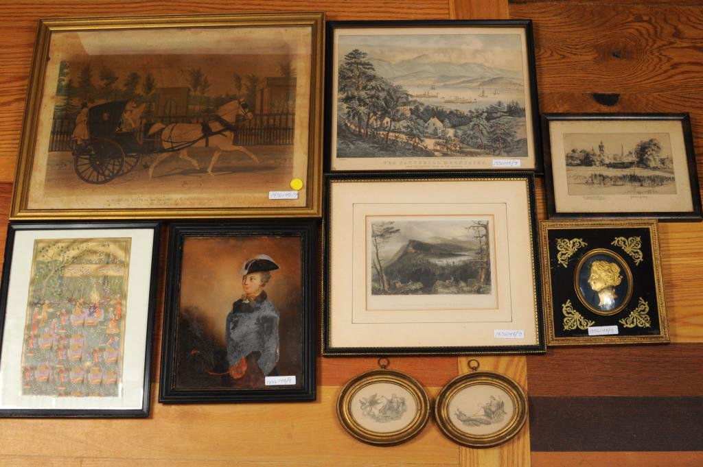 Group Nine Small Framed Items (1 of 4)