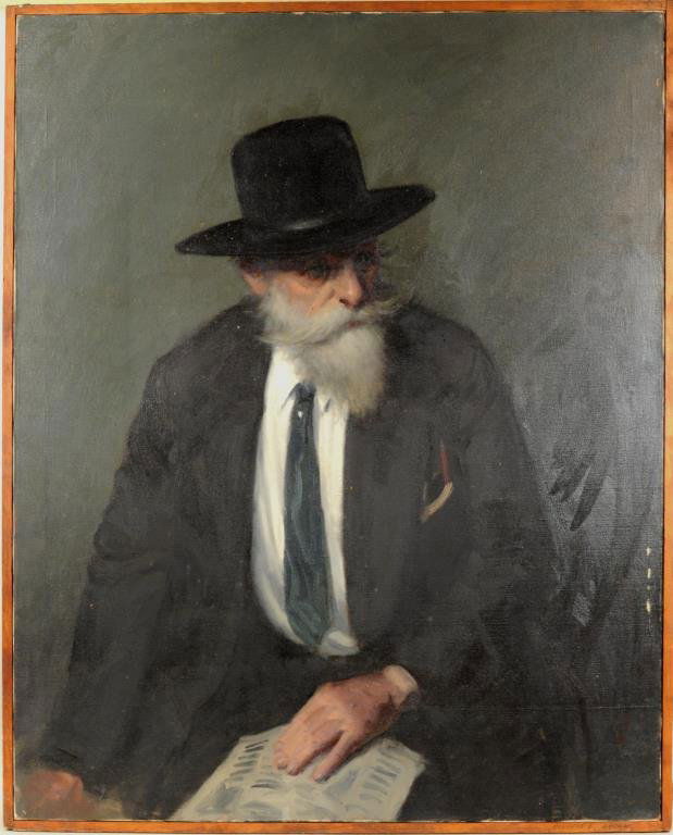 Herbert E. Abrams "Man In Gray Suit" O/C (1 of 5)
