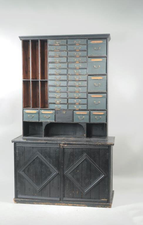 French Provincial Postal Or Clerk's Cabinet (1 of 6)