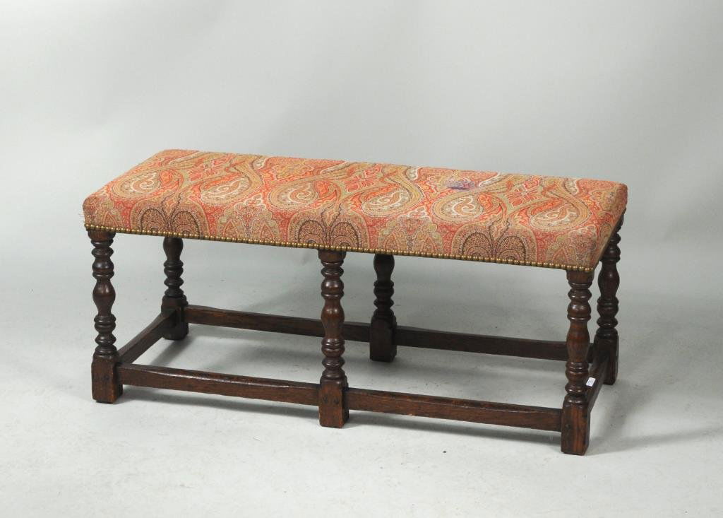 Oak Jacobean Style Bench (1 of 4)