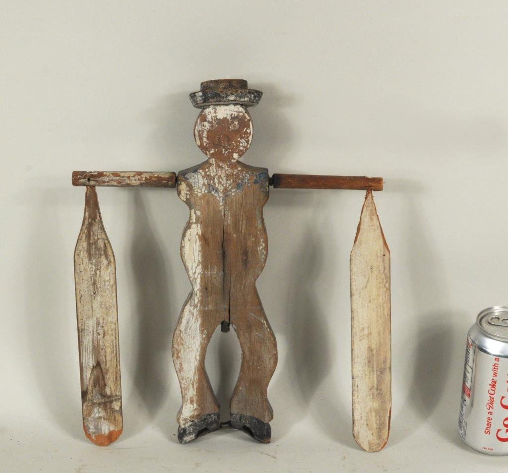 American Folk Art Carved & Painted Whirlygig (1 of 4)