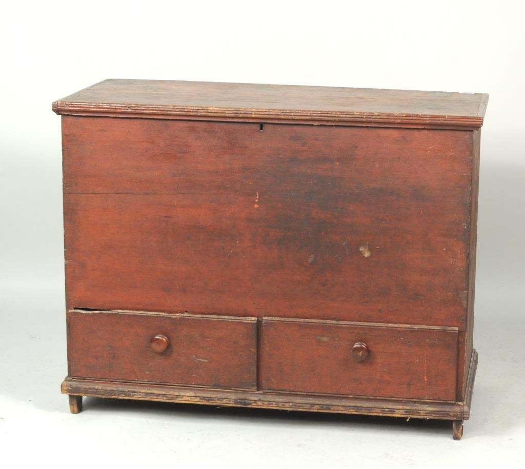 American Red Painted Two Drawer Blanket Chest (1 of 6)