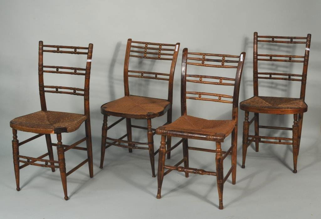 Group Four Sheraton Fancy Chairs (1 of 6)