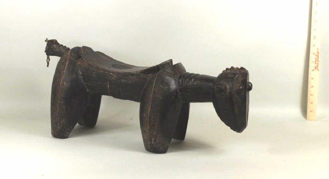 African Dogon Carved Wood Animal Dance Stool, Mali (1 of 7)