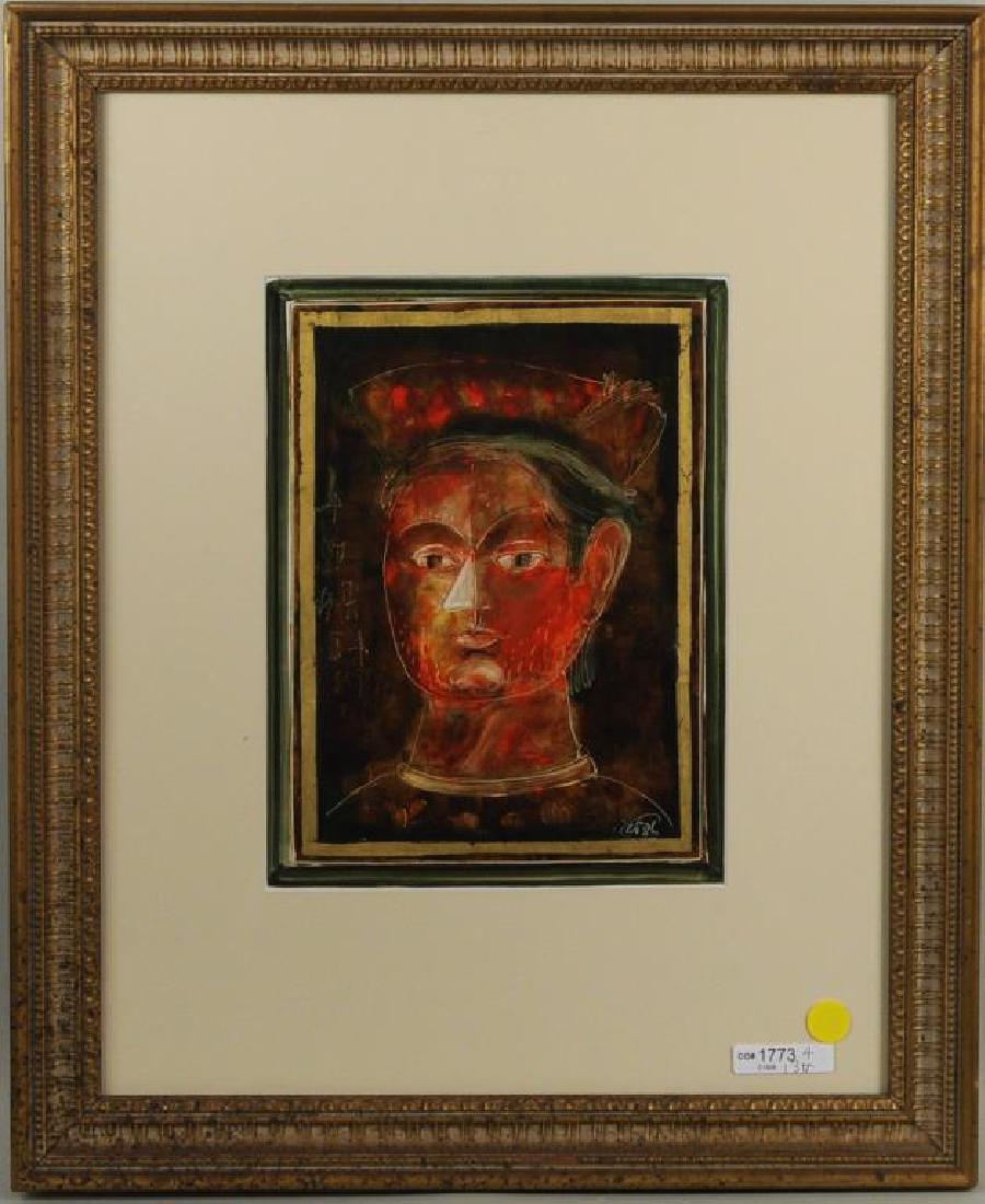 Corneliu Petrescu "Self Portrait" Mixed Media (1 of 5)