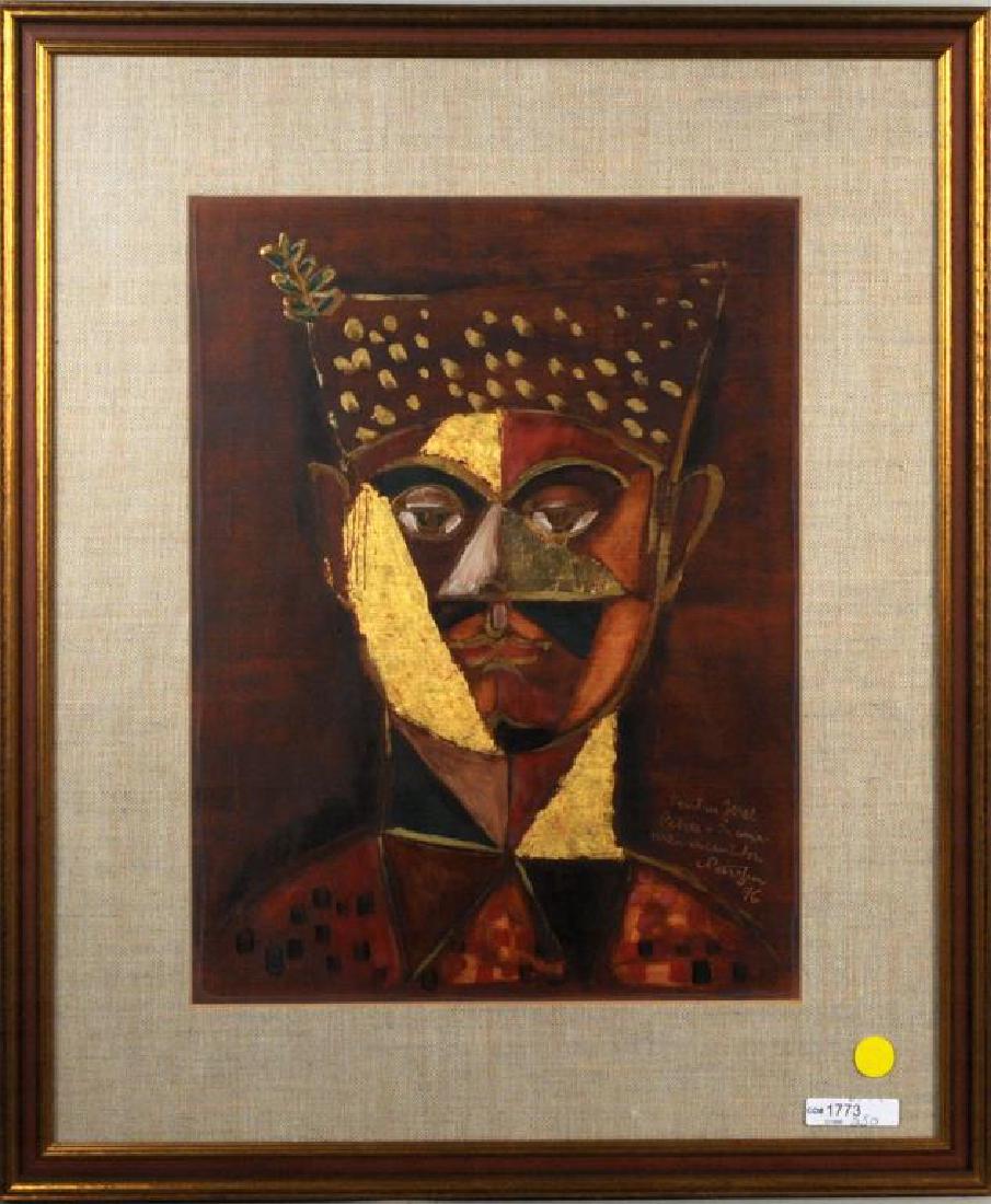 Corneliu Petrescu "Male Portrait" Mixed Media (1 of 4)