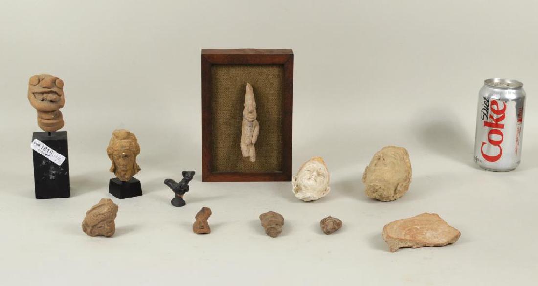 Group Eleven Pottery Heads & Other Items (1 of 13)