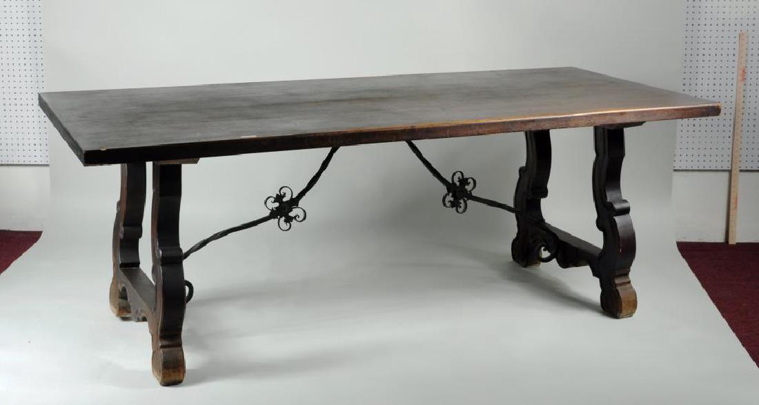Spanish Colonial Style Carved Wood Dining Table (1 of 6)