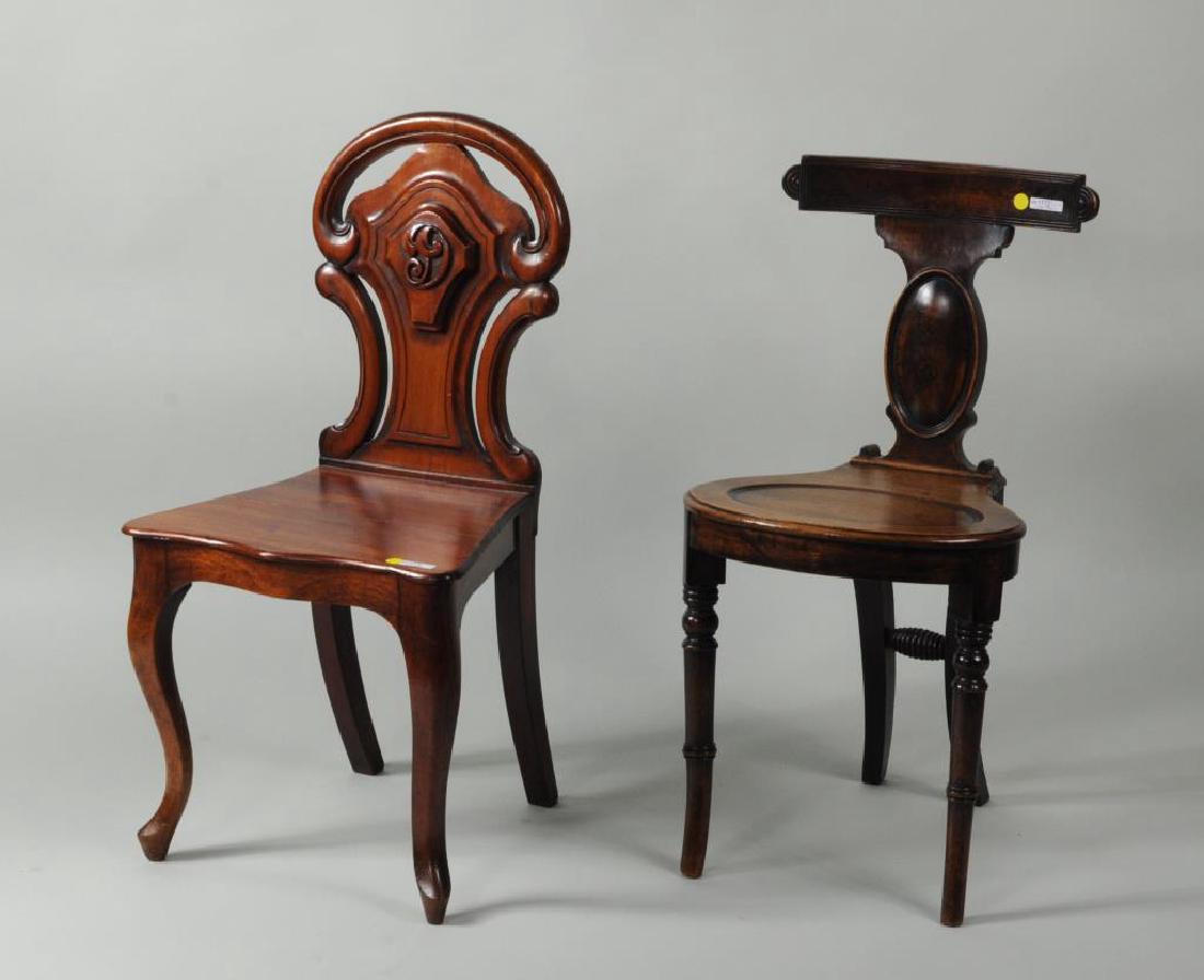Two 19th Century Hall Chairs (1 of 10)