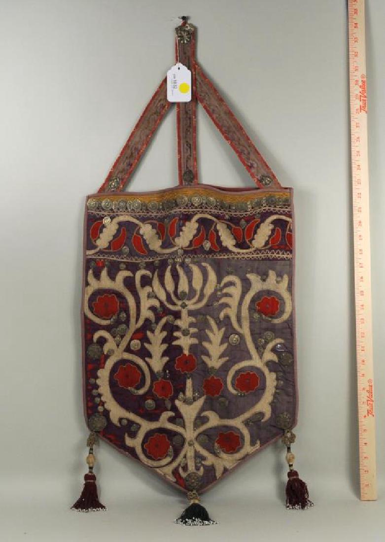 Bokhara Embroidered Bag, Applied Metal Ornaments (1 of 6)