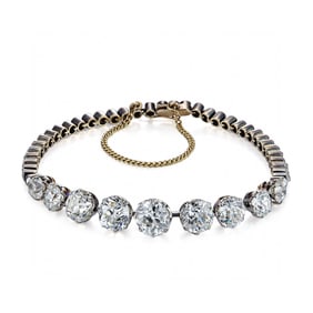 LATE 19TH-CENTURY SINGLE-ROW DIAMOND ANTIQUE BRACELET
