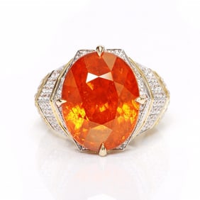 18K GOLD SPESSARTITE ("FANTA") GARNET RING