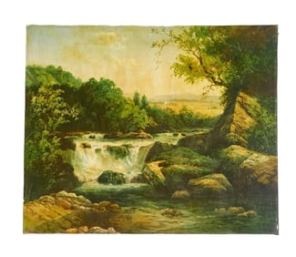 OTTO ALBERT HIRTH, OIL ON FIBREBOARD