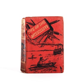 MARK TWAIN  "LIFE ON THE MISSISSIPPI" AUTOGRAPHED UK 1ST EDITION (1883)