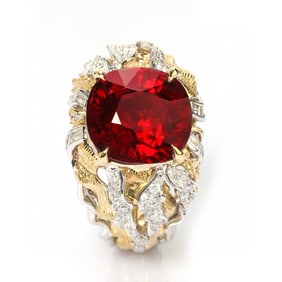 18K GOLD RUBELLITE TOURMALINE RING