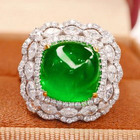 SUGARLOAF EMERALD RING/PENDANT
