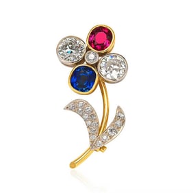 THEO FENNELL HIGH-JEWELLERY GEMSTONE FLOWER