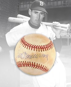 TED WILLIAMS SIGNED RAWLINGS OAL BASEBALL