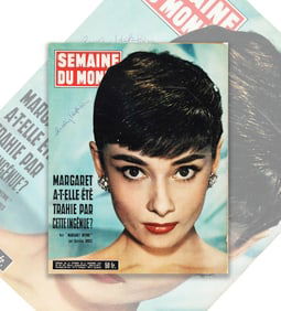 AUDREY HEPBURN SIGNED "SEMAINE DU MONDE"