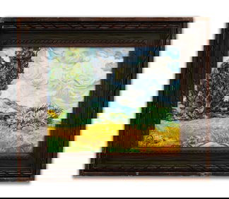 VINCENT VAN GOGH(1853-1890),"WHEAT FIELD WITH CYPRESSES",ATTRIBUTED TO, OIL ON CANVAS