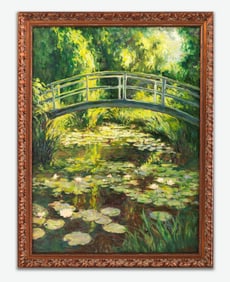 CLAUDE MONET (1840-1926), "THE WATER-LILY POND", ATTRIBUTED TO OIL ON CANVAS
