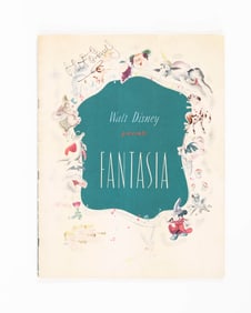 WALT DISNEY SIGNED DISNEY CLASSIC ANIMATION "FANTASIA" COMMEMORATIVE ALBUM