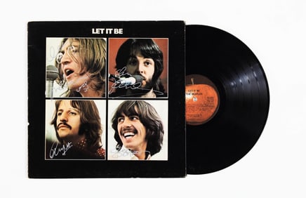 THE BEATLES SIGNED VINYL RECORD OF "LET IT BE"