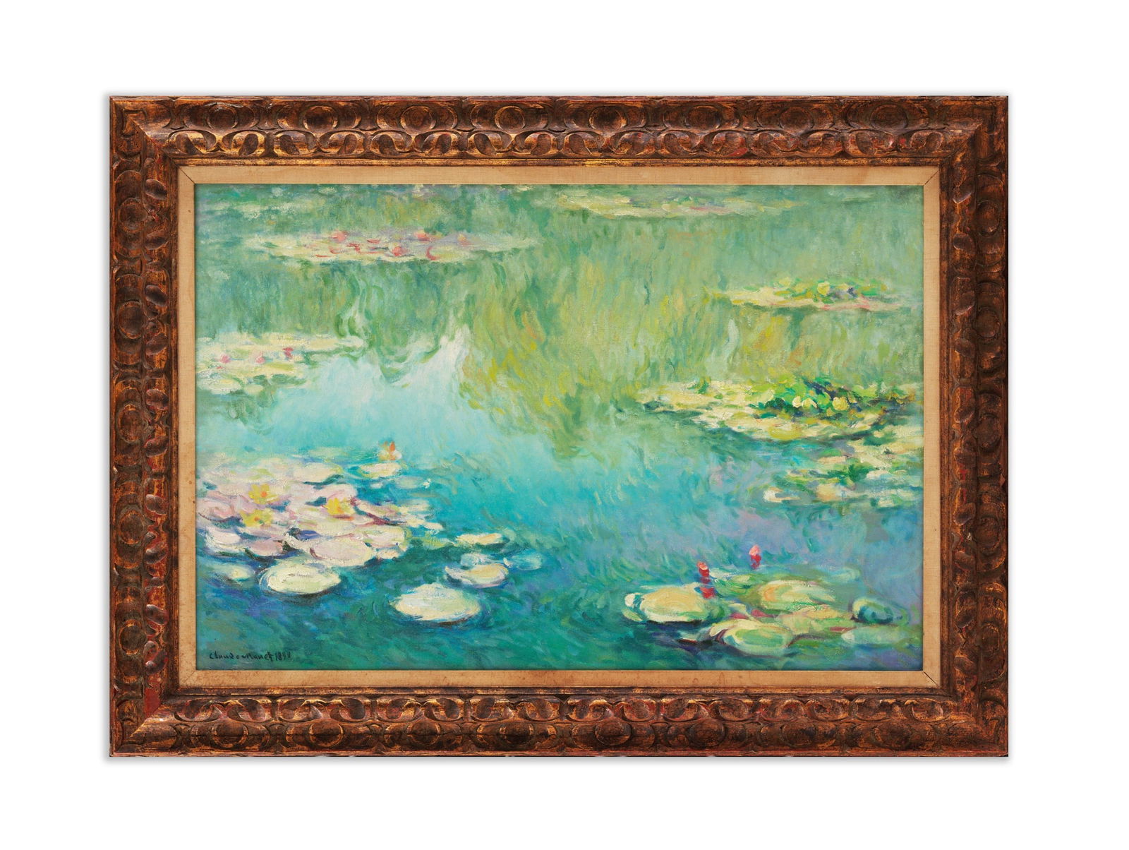 CLAUDE MONET (1840-1926), "WATER - LILIES 1890", ATTRIBUTED TO, OIL ON CANVAS (1 of 6)