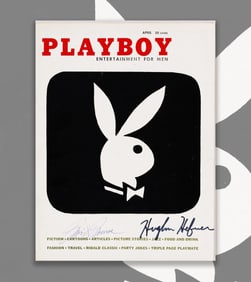 MARILYN MONROE AND HUGH HEFNER SIGNED FOR PLAYBOY MAGAZINE IN 1956