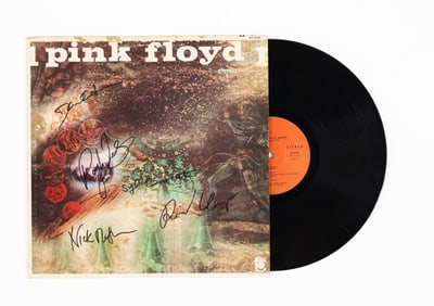 PINK FLOYD SIGNED VINYL RECORD OF "A SAUCERFUL OF SECRETS"
