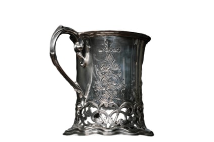 BRITISH VINTAGE SILVER MUG