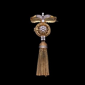 18K GOLD ROLEX BROOCH WATCH