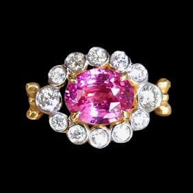 18K GOLD SAPPHIRE RING