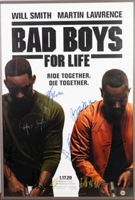 PREMIERE-SIGNED POSTER FOR 'BAD BOYS: RIDE OR DIE' , ED. 50