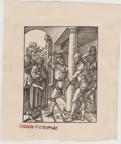 ALBRECHT DÜRER(1471-1528),"THE SUFFERING CHRIST", WOODCUT
