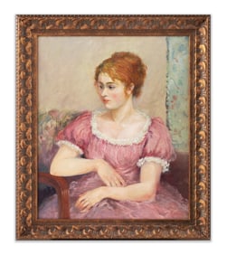 PIERRE AUGUSTE RENOIR (1841-1919),"MME AIVNA", ATTRIBUTED TO ,OIL ON CANVAS