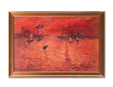 CLAUDE MONET (1840-1926), ATTRIBUTED TO, OIL ON CANVAS