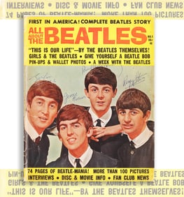 THE BEATLES SIGNED "ALL ABOUT THE BEATLES" MAGAZINE