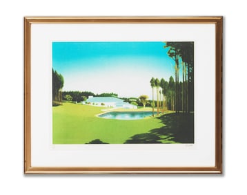 THE LANDSCAPE PAINTING "CHURCH OF WATER" DESIGNED BY JAPANESE ARCHITECT TADAO ANDO