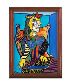 PABLO PICASSO (1881-1973), ATTRIBUTED TO, OIL ON CANVAS