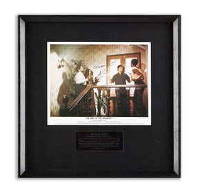 BRUCE LEE SIGNED WAY OF THE DRAGON ORIGINAL MOVIE UK LOBBY CARD  8X10