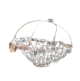 ITALIAN 1950S SILVER WINE BOTTLE HOLDER