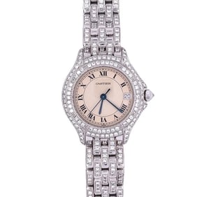 CARTIER PASHA DE CARTIER SERIES FULL DIAMOND LADIES' WATCH