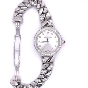 BULGARI SERPENTI TUBOGAS SERIES FULL DIAMOND SNAKE WATCH