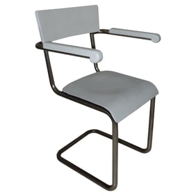 CANTILEVER STEEL TUBE ARMCHAIR