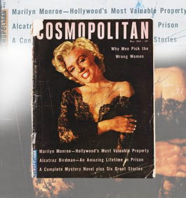 MARILYN MONROE SIGNED "COSMOPOLITAN"MAGAZINE