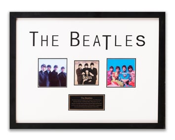THE BEATLES SIGNED GROUP PHOTO