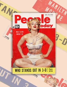MARILYN MONROE SIGNED "PEOPLE TODAY"MAGAZINE