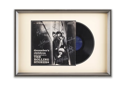 THE ROLLING STONES SIGNED VINYL RECORD OF "DECEMBER'S CHILDREN(AND EVERYBODY'S)"